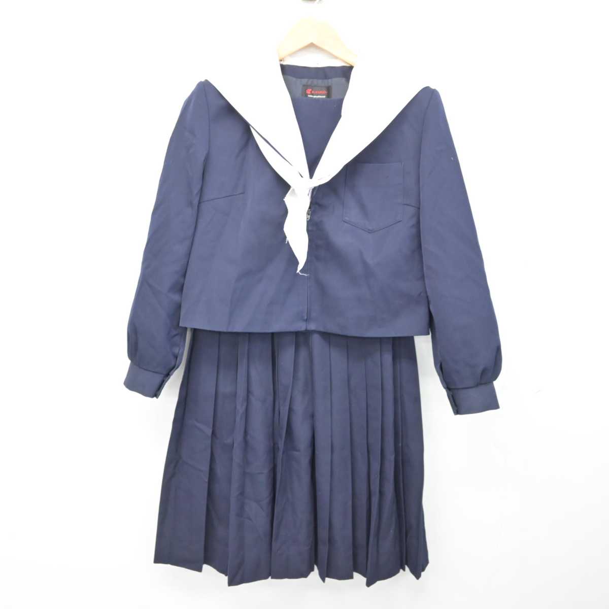 【中古】愛知県 美川中学校 女子制服 3点 (セーラー服・スカート) sf079121