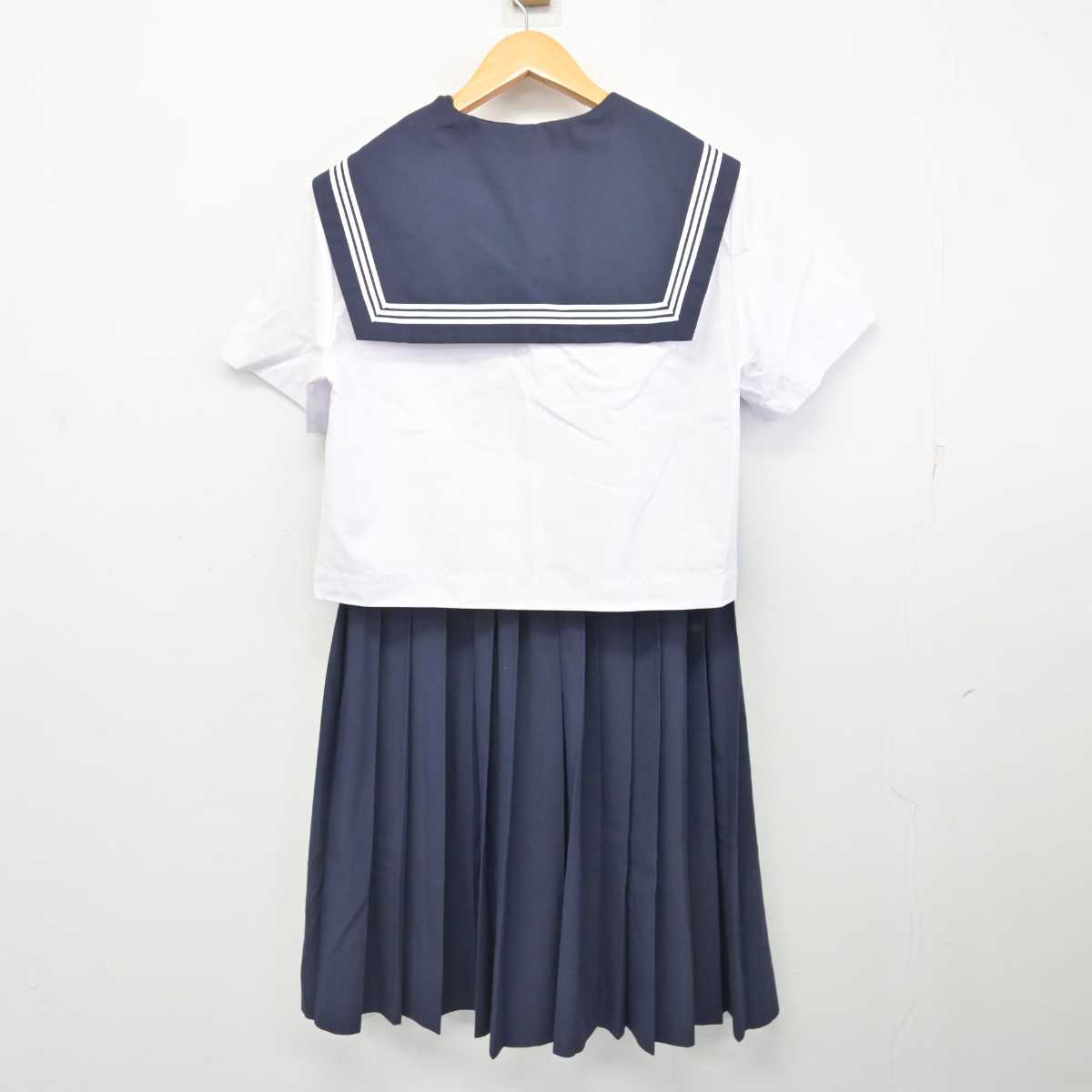 【中古】愛知県 美川中学校 女子制服 3点 (セーラー服・スカート) sf079122