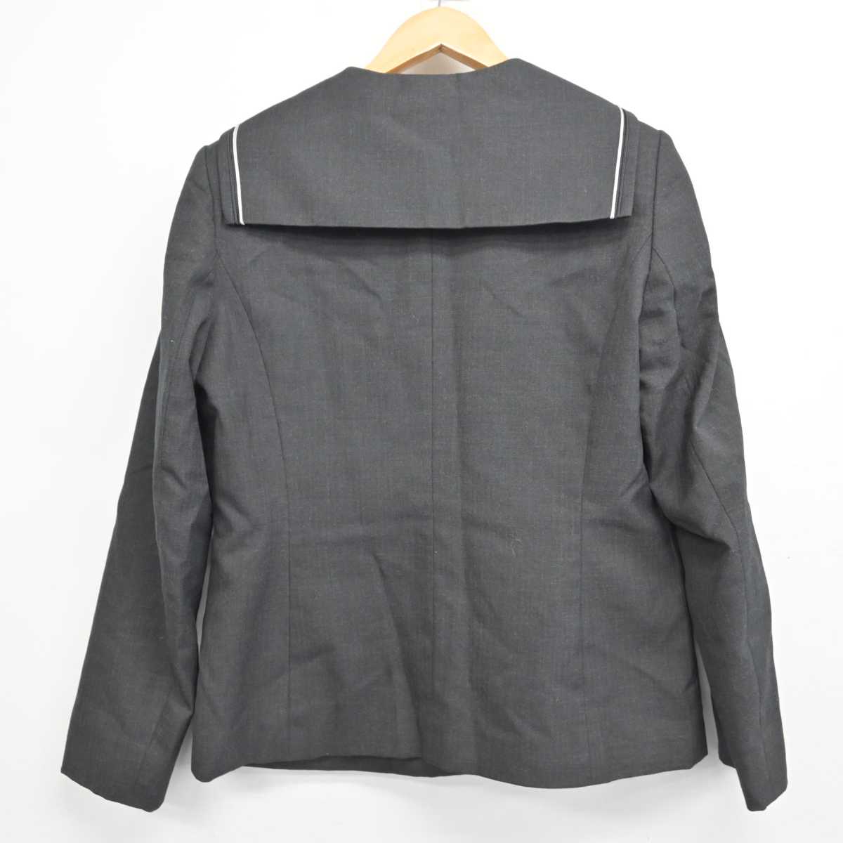 【中古】埼玉県 川越初雁高等学校 女子制服 2点 (ブレザー・ニット) sf079130