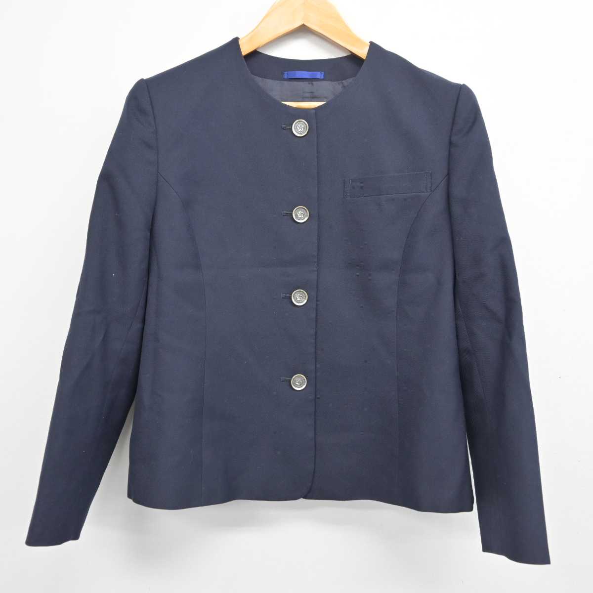 【中古】福岡県 筑陽学園高等学校 女子制服 3点 (ブレザー・スカート) sf079135