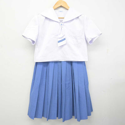 【中古】福岡県 朝倉市立甘木中学校 女子制服 5点 (セーラー服・スカート) sf079137