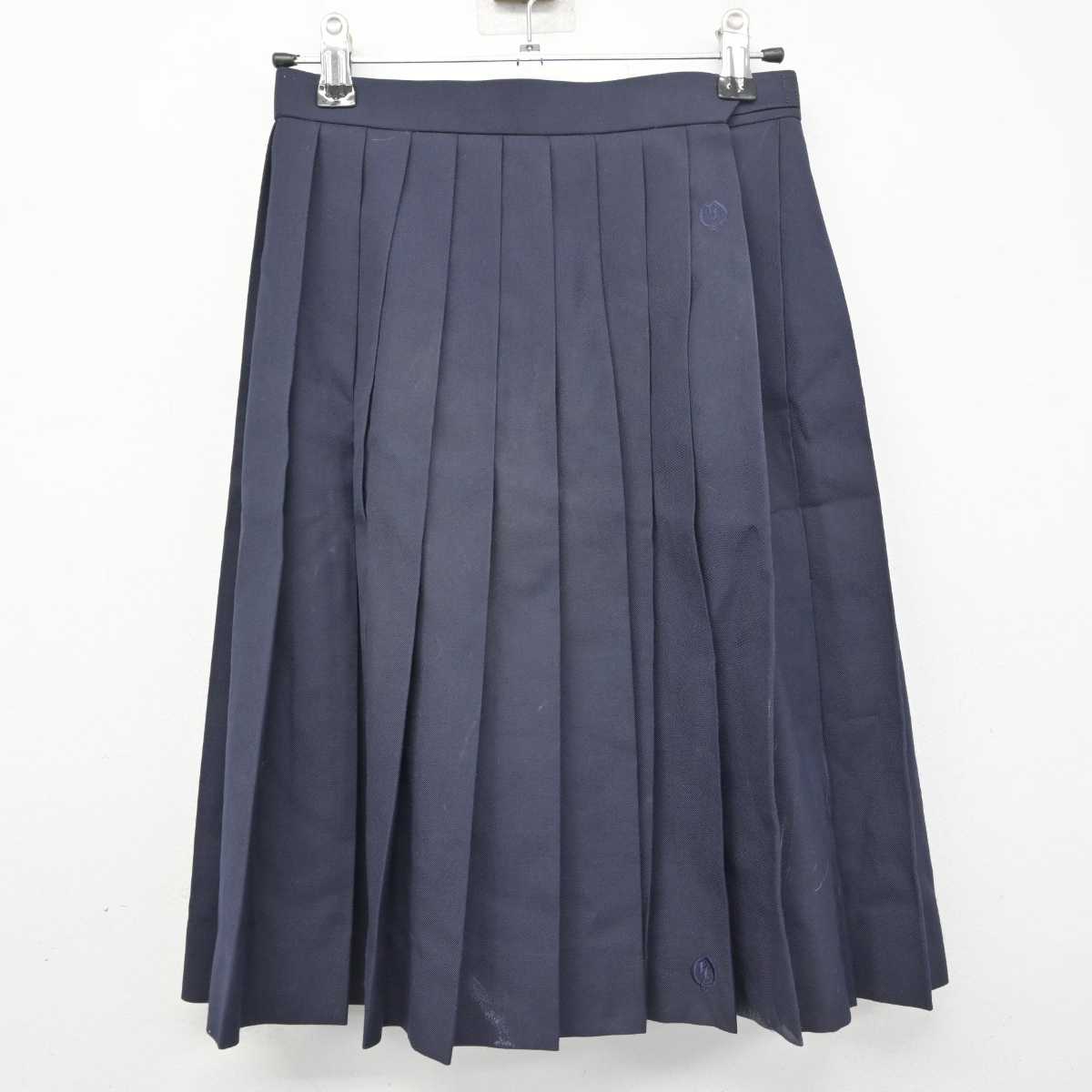 【中古】埼玉県 大宮高等学校 女子制服 3点 (ベスト・シャツ・スカート) sf079140