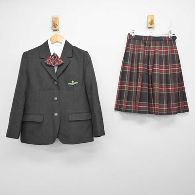 【中古】千葉県 木更津総合高等学校 女子制服 4点 (ブレザー・シャツ・スカート) sf079141