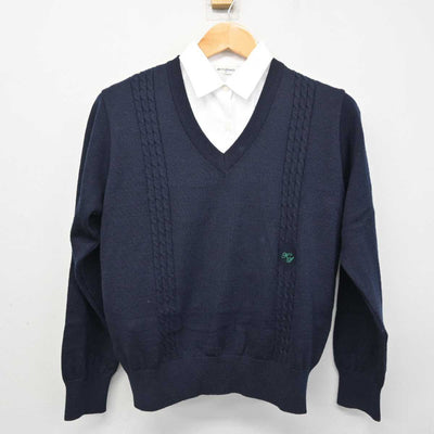 【中古】千葉県 木更津総合高等学校 女子制服 2点 (ニット・シャツ) sf079142