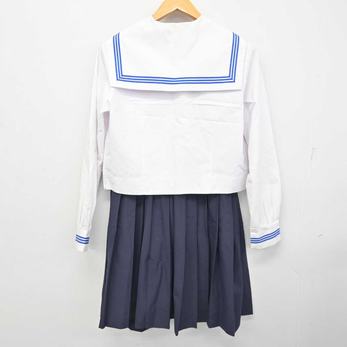 【中古】茨城県 鹿嶋市立大野中学校 女子制服 3点 (セーラー服・スカート) sf079151