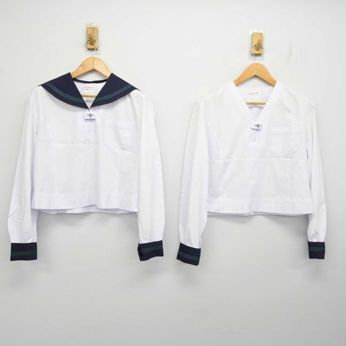 【中古】東京都 二松學舍大学附属高等学校 女子制服 3点 (セーラー服・スカート) sf079158