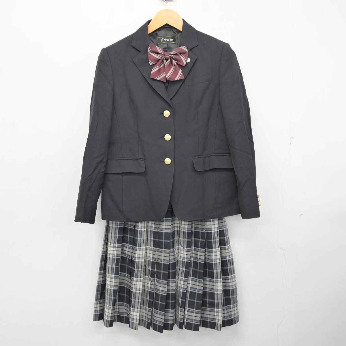 【中古】千葉県 西武台千葉高等学校 女子制服 5点 (ブレザー・ニットベスト・スカート) sf079159