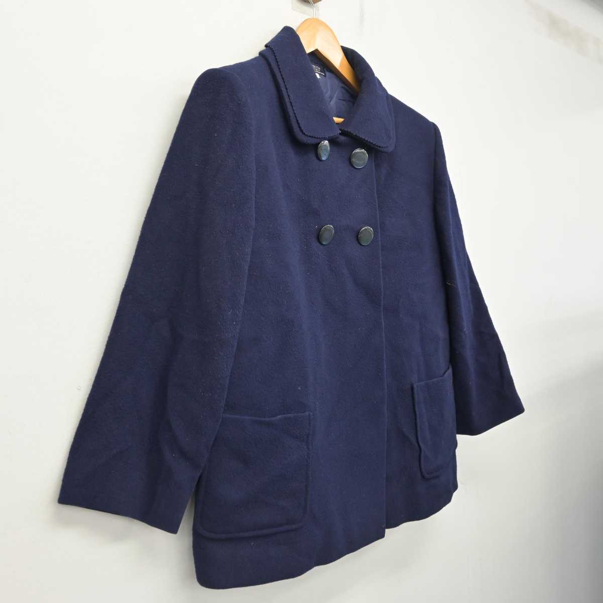 【中古】熊本県 八代白百合学園高等学校 女子制服 1点 (コート) sf079166