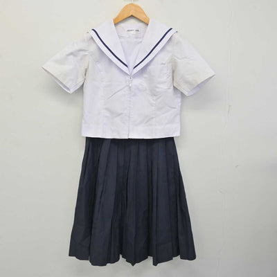 【中古】愛知県 富木島中学校 女子制服 4点 (セーラー服・スカート) sf079173