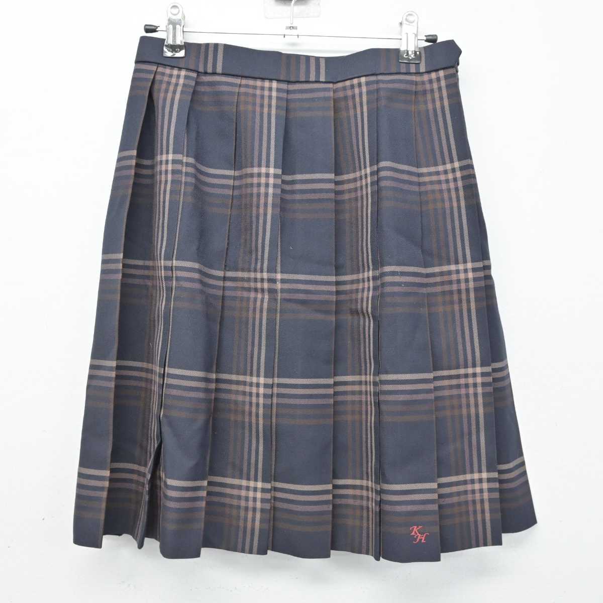 【中古】千葉県 柏の葉高等学校 女子制服 5点 (ブレザー・ニット・シャツ・スカート) sf079181