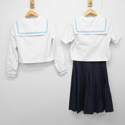 【中古】青森県 是川中学校 女子制服 3点 (セーラー服・スカート) sf079184