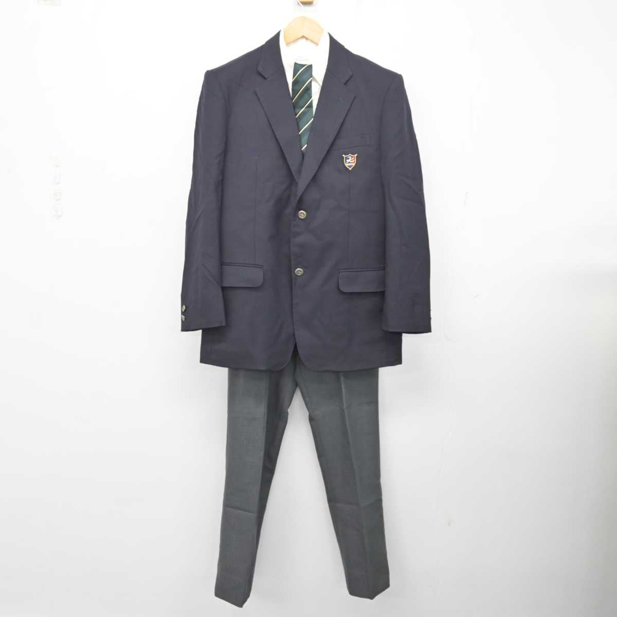 【中古】神奈川県 学校法人向上学園 向上高等学校 男子制服 6点 (ブレザー・ニット・シャツ・ズボン) sf079185