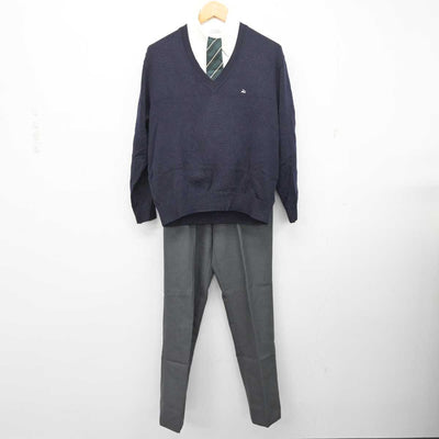 【中古】神奈川県 学校法人向上学園 向上高等学校 男子制服 6点 (ブレザー・ニット・シャツ・ズボン) sf079185