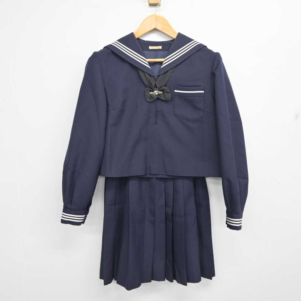 中古】長野県 長野西高等学校 女子制服 3点 (セーラー服・スカート) sf079194 | 中古制服通販パレイド