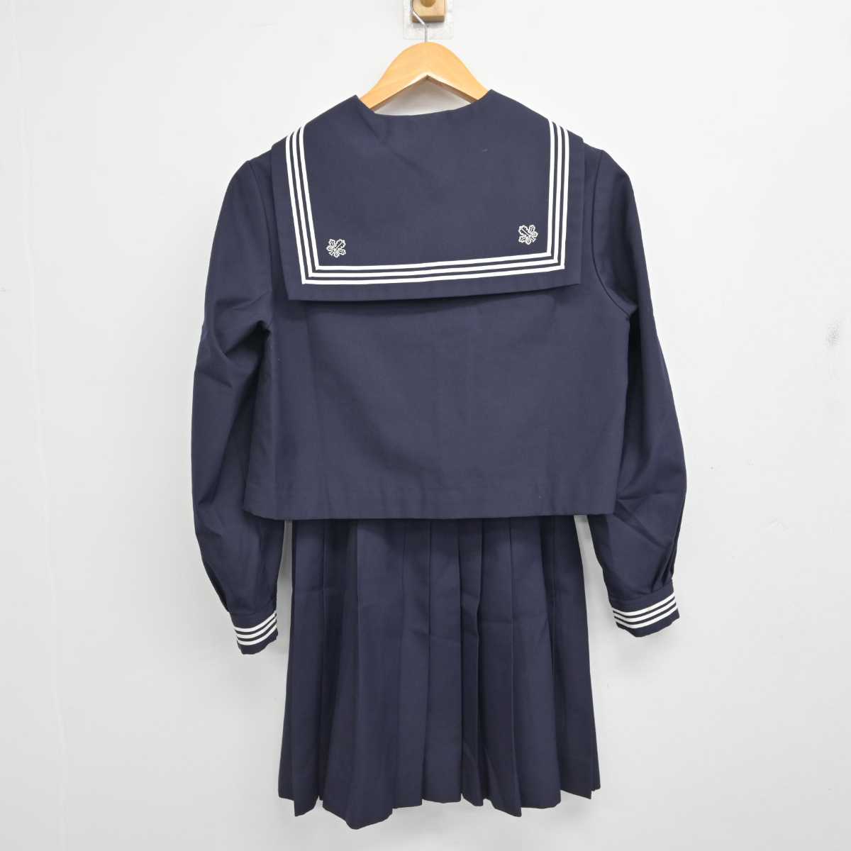 【中古】長野県 長野西高等学校 女子制服 3点 (セーラー服・スカート) sf079194