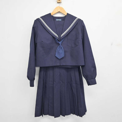 【中古】大阪府 誉田中学校/旧制服 女子制服 3点 (セーラー服・スカート) sf079197