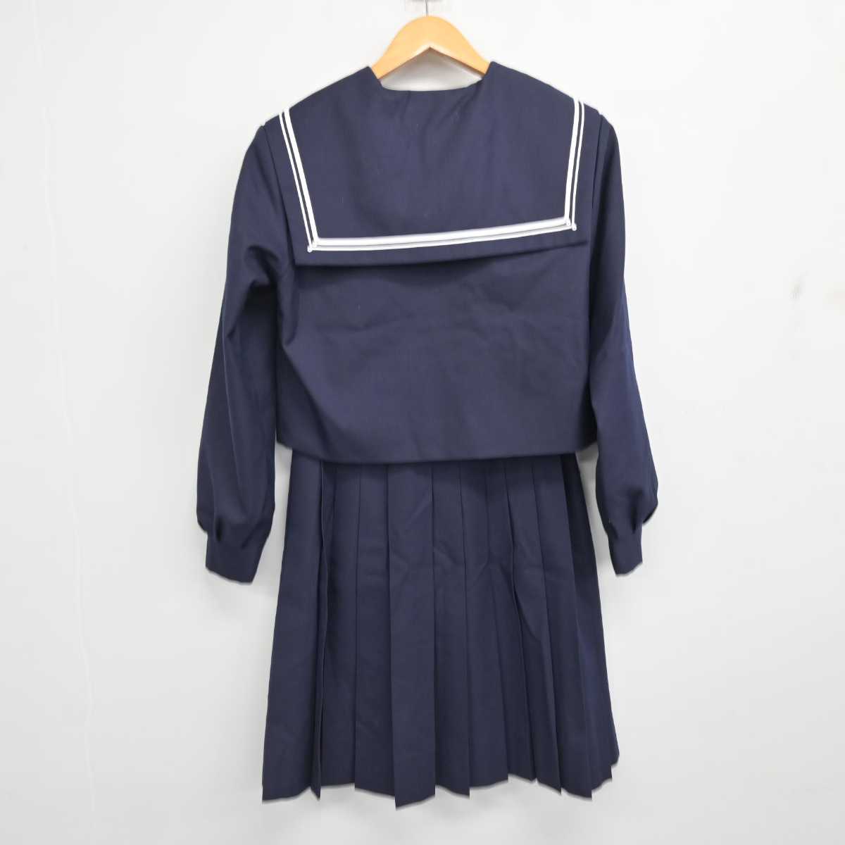 【中古】大阪府 誉田中学校/旧制服 女子制服 3点 (セーラー服・スカート) sf079197