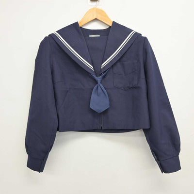 【中古】大阪府 誉田中学校/旧制服 女子制服 3点 (セーラー服・スカート) sf079198