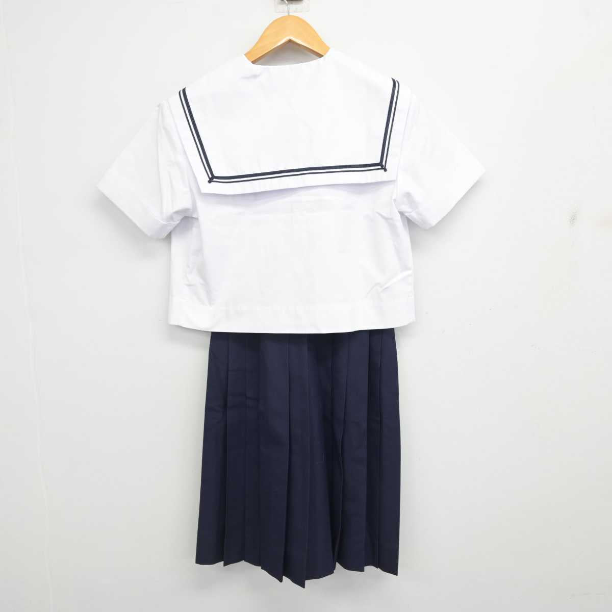 【中古】大阪府 誉田中学校/旧制服 女子制服 2点 (セーラー服・スカート) sf079199