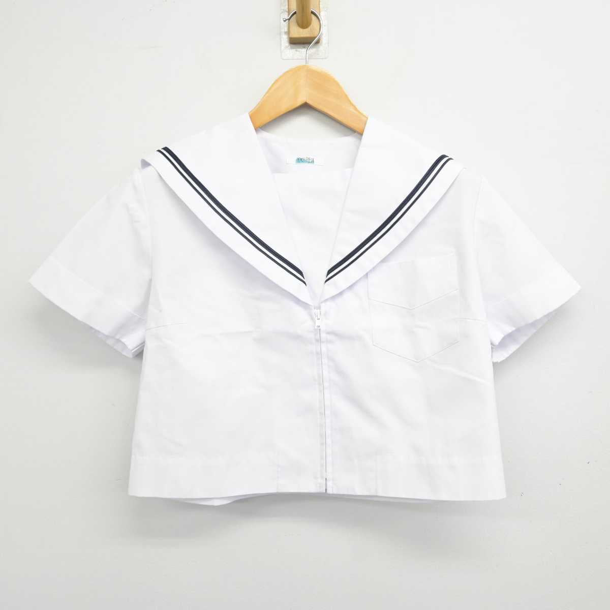 【中古】大阪府 誉田中学校/旧制服 女子制服 2点 (セーラー服・スカート) sf079199