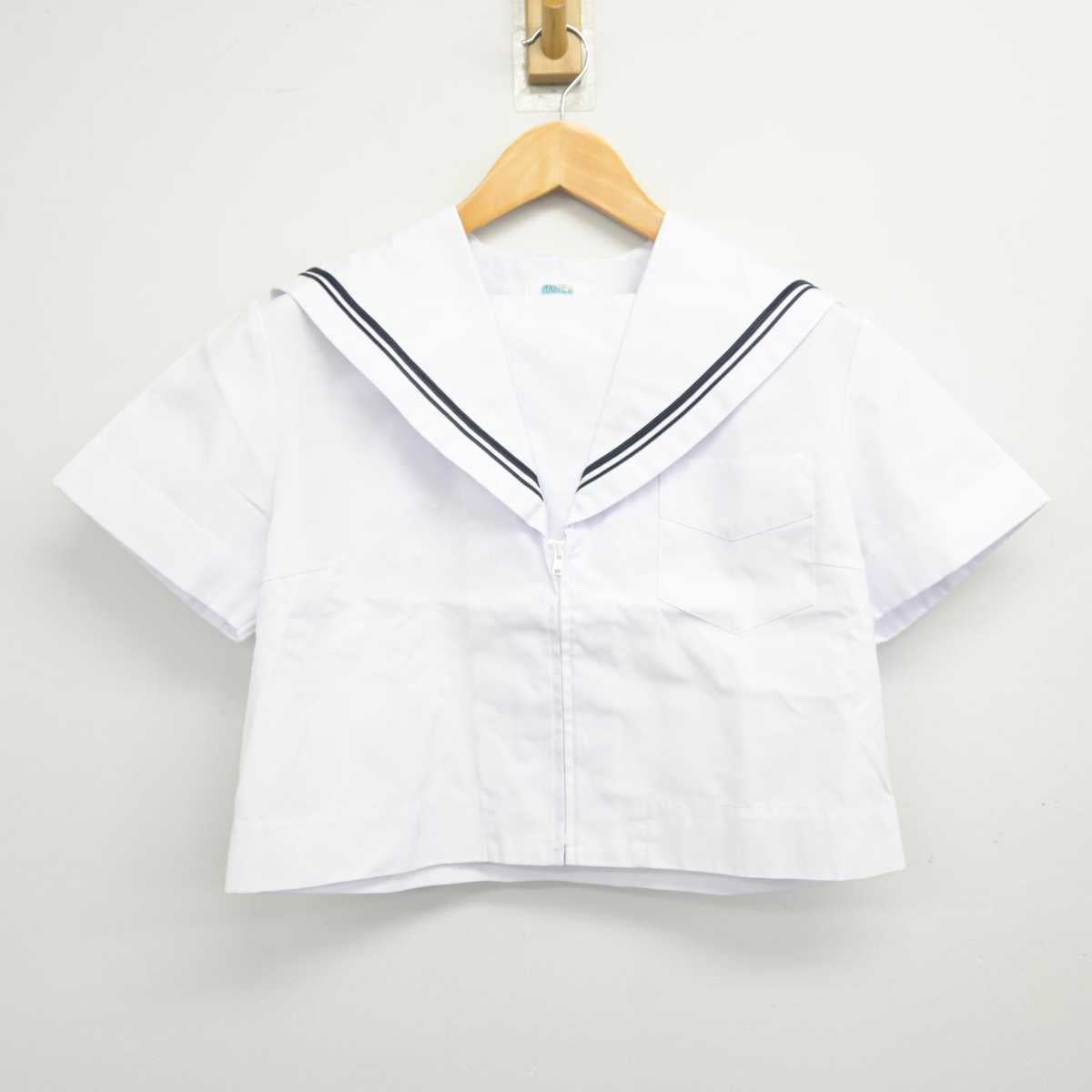 【中古】大阪府 誉田中学校/旧制服 女子制服 2点 (セーラー服・スカート) sf079200