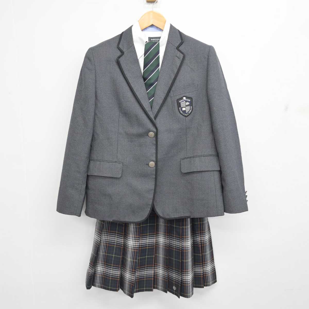 【中古】大阪府  関西大学北陽高等学校 女子制服 4点 (ブレザー・シャツ・スカート) sf079201