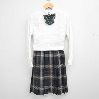 【中古】大阪府 関西大学北陽高等学校 女子制服 4点 (シャツ・スカート) sf079205