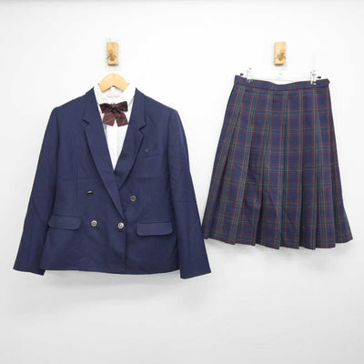 【中古】栃木県 鬼怒中学校 女子制服 4点 (ブレザー・シャツ・スカート) sf079212