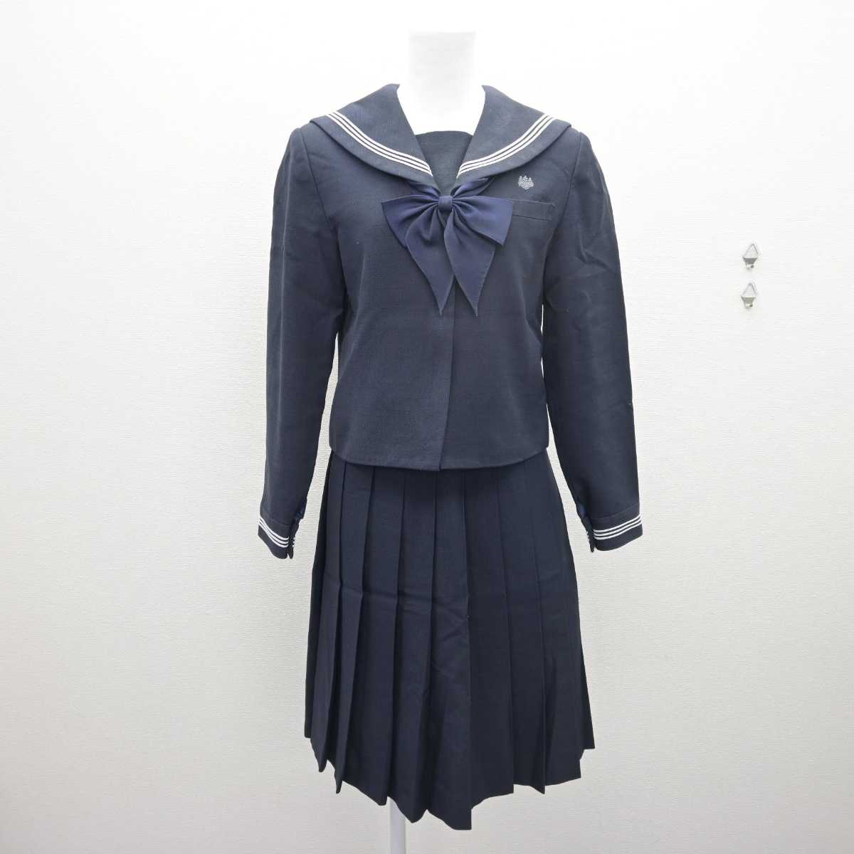 【中古】福井県 北陸高等学校 女子制服 4点 (ブレザー・セーラー服・スカート) sf079214