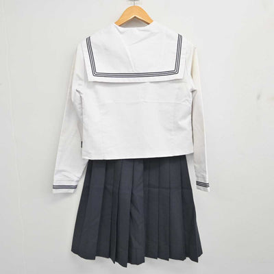 【中古】福井県 北陸高等学校 女子制服 2点 (セーラー服・スカート) sf079215