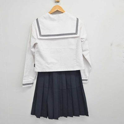 【中古】福井県 北陸高等学校 女子制服 2点 (セーラー服・スカート) sf079216