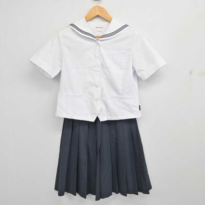 【中古】福井県 北陸高等学校 女子制服 2点 (セーラー服・スカート) sf079217