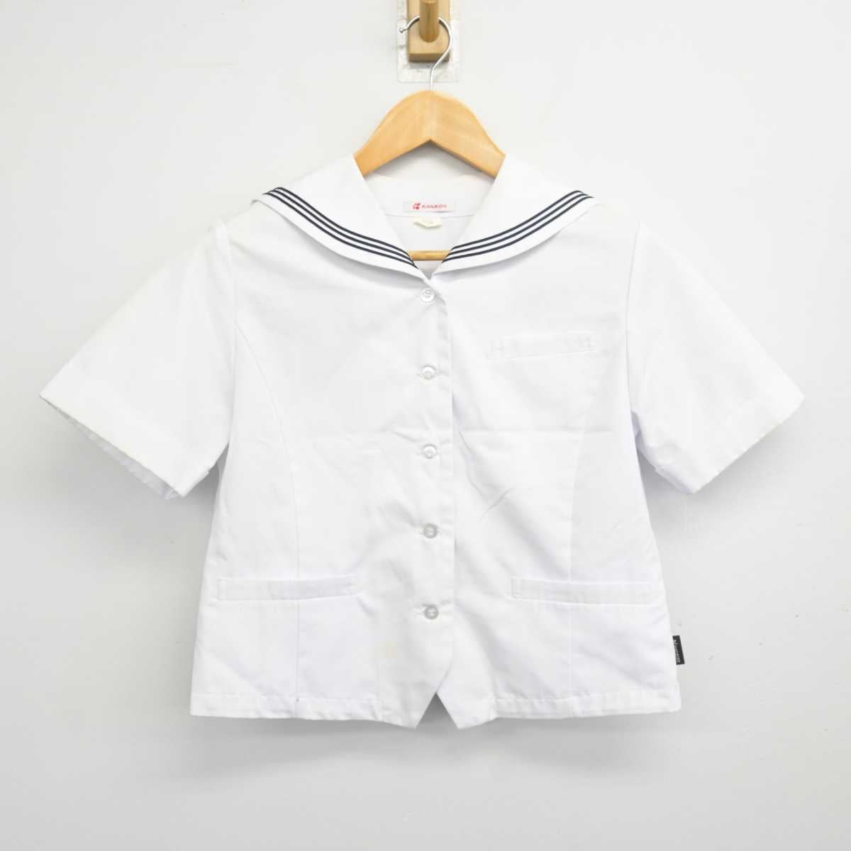 【中古】福井県 北陸高等学校 女子制服 2点 (セーラー服・スカート) sf079217