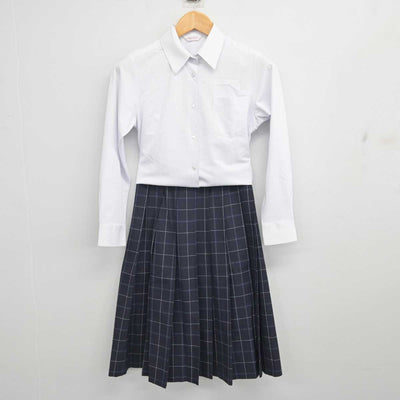 【中古】三重県 東員第一中学校 女子制服 2点 (シャツ・スカート) sf079220