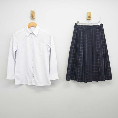 【中古】三重県 東員第一中学校 女子制服 2点 (シャツ・スカート) sf079220