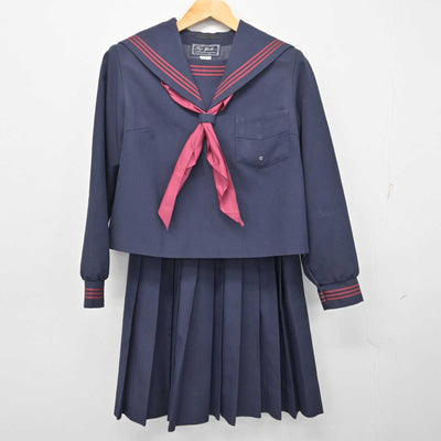 【中古】大阪府 小津中学校 女子制服 3点 (セーラー服・スカート) sf079235