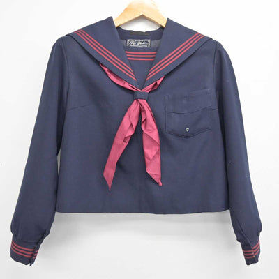 【中古】大阪府 小津中学校 女子制服 3点 (セーラー服・スカート) sf079235