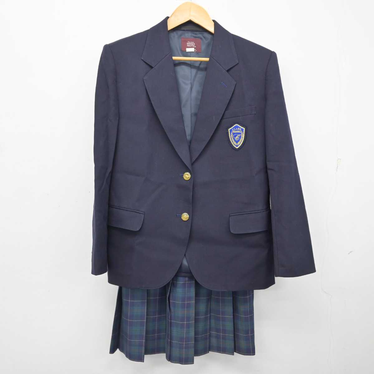 【中古】大阪府 クラーク記念国際高等学校 女子制服 2点 (ブレザー・スカート) sf079245