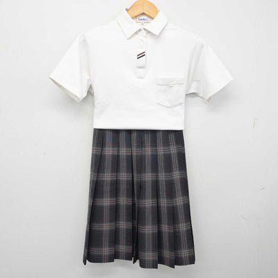 【中古】大阪府 港南中学校 女子制服 3点 (シャツ・スカート) sf079247