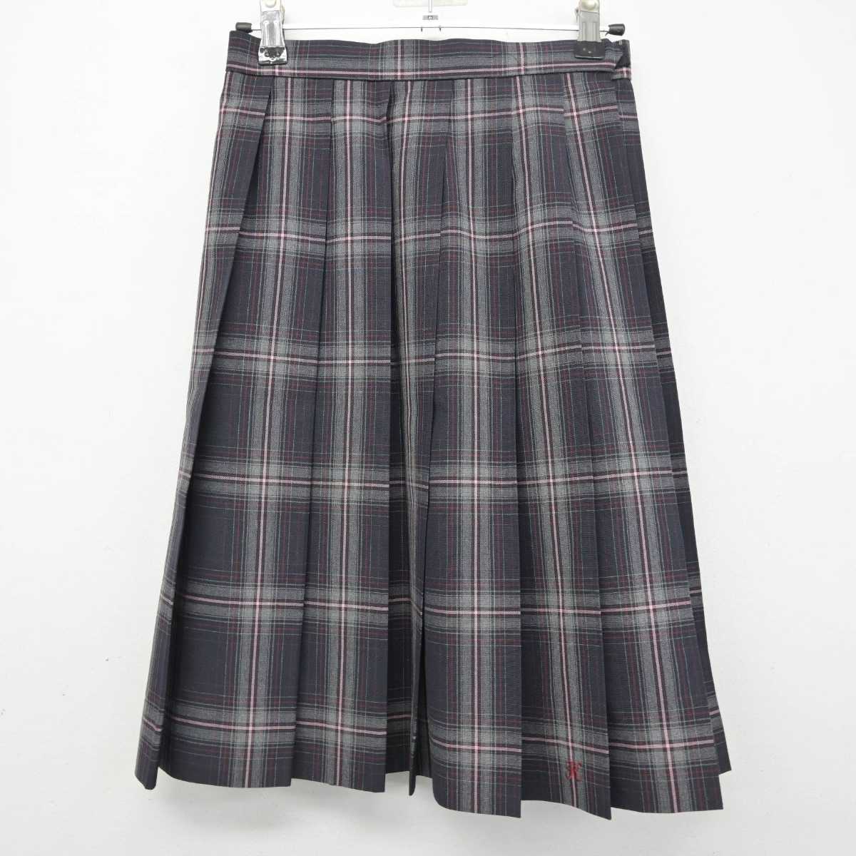 【中古】大阪府 港南中学校 女子制服 3点 (シャツ・スカート) sf079247