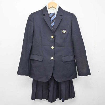 【中古】大阪府 港高等学校 女子制服 4点 (ブレザー・シャツ・スカート) sf079248