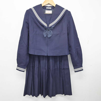 【中古】和歌山県 吉備中学校 女子制服 4点 (セーラー服・スカート・スカート) sf079259