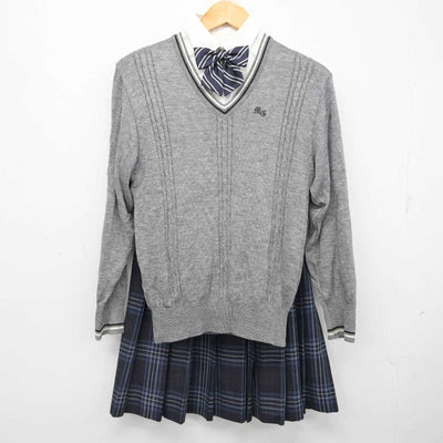 【中古】神奈川県 三浦学苑高等学校 女子制服 6点 (ブレザー・ニット・シャツ・スカート) sf079261