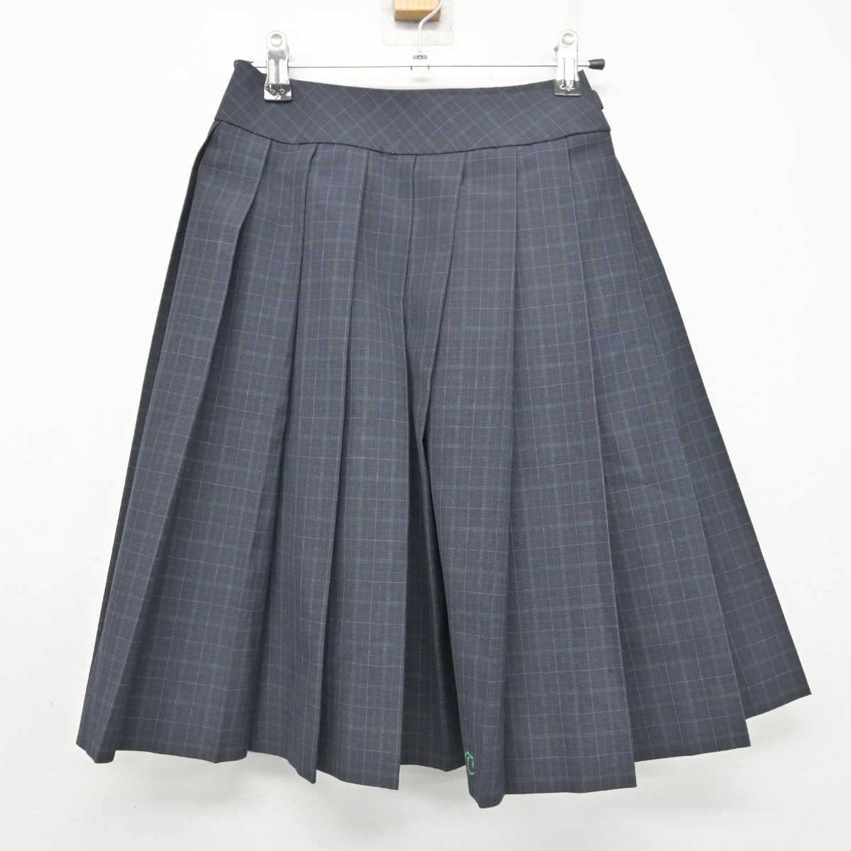 【中古】大阪府 盾津中学校 女子制服 3点 (ニットベスト・シャツ・スカート) sf079271