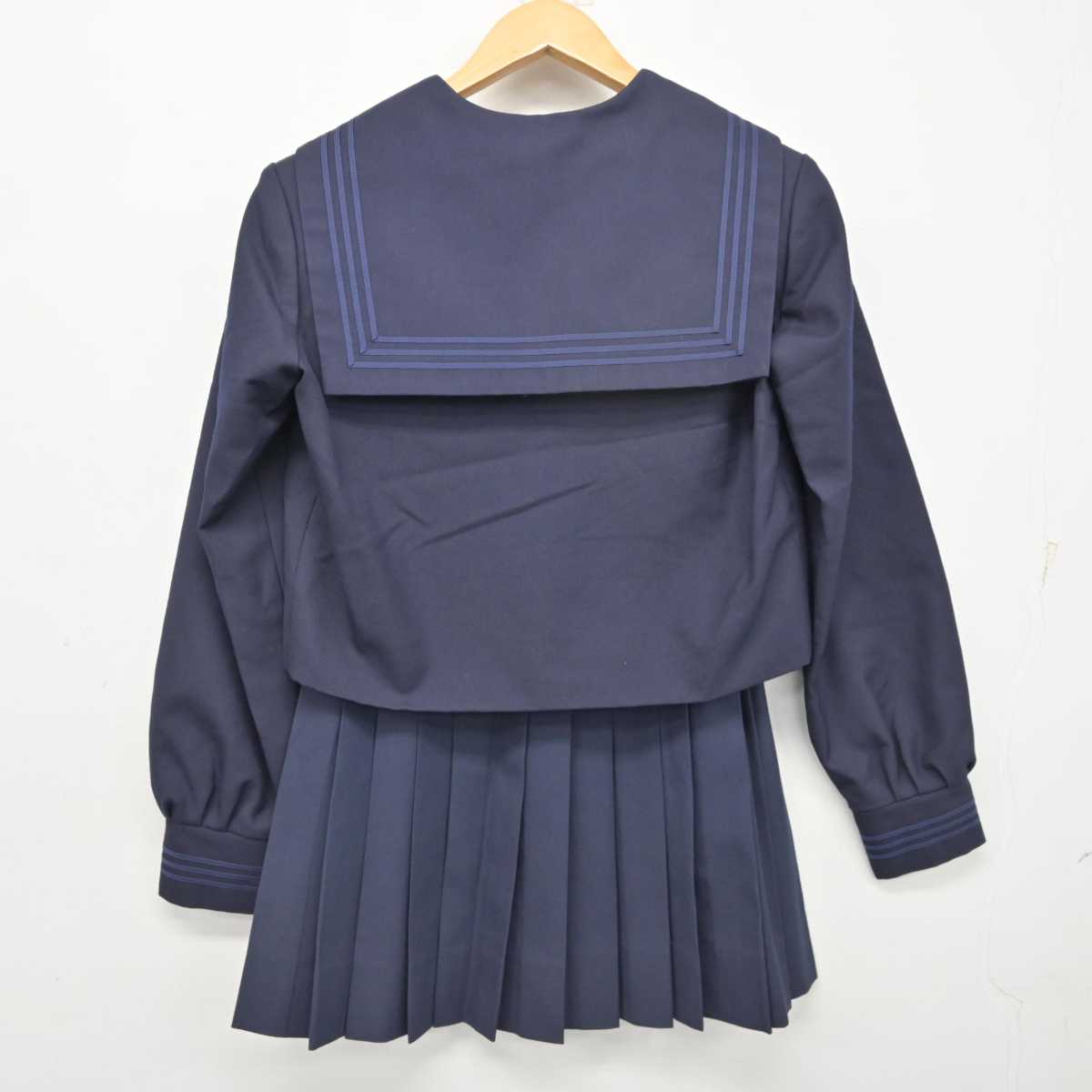 【中古】千葉県 柏南高等学校 女子制服 3点 (セーラー服・スカート) sf079273