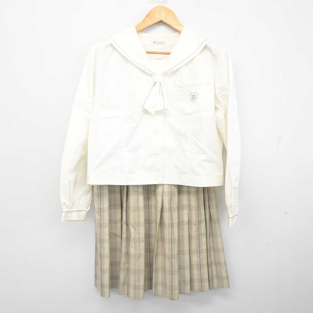 【中古】埼玉県 秩父農工科学高等学校 女子制服 3点 (ブラウス・スカート) sf079292