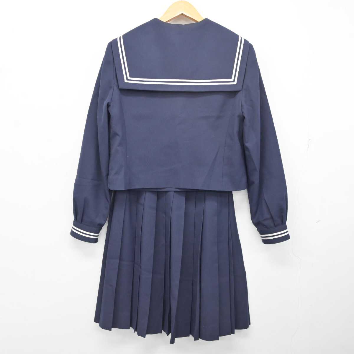 【中古】愛知県 高豊中学校 女子制服 3点 (セーラー服・スカート) sf079315