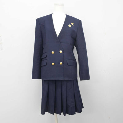 【中古】岡山県 就実高等学校 女子制服 2点 (ブレザー・スカート) sf079317