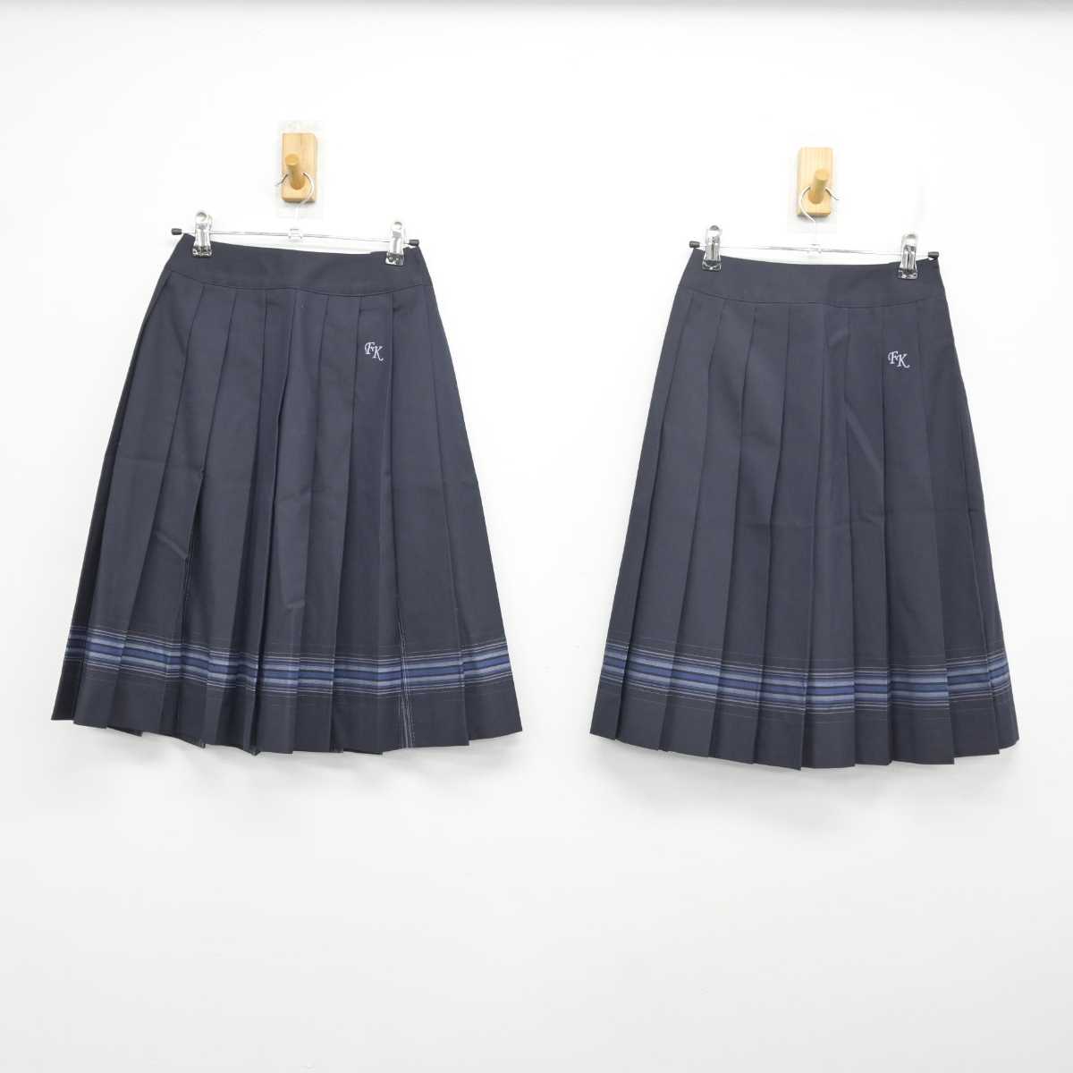 【中古】千葉県 船橋古和釜高等学校 女子制服 4点 (ブレザー・スカート) sf079330