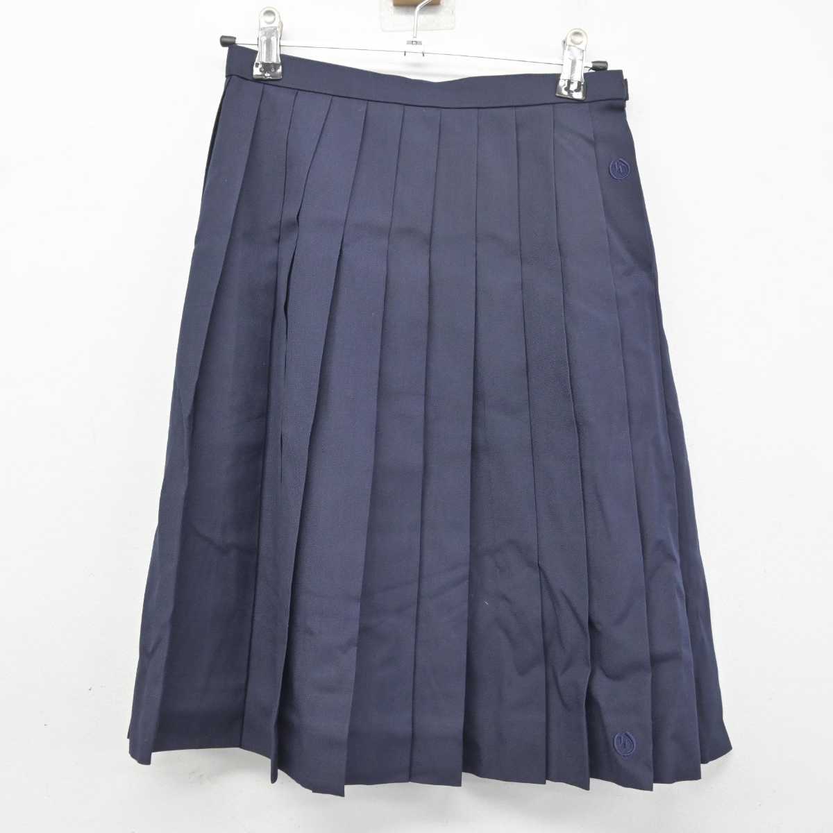 【中古】埼玉県 大宮高等学校 女子制服 2点 (ベスト・スカート) sf079334